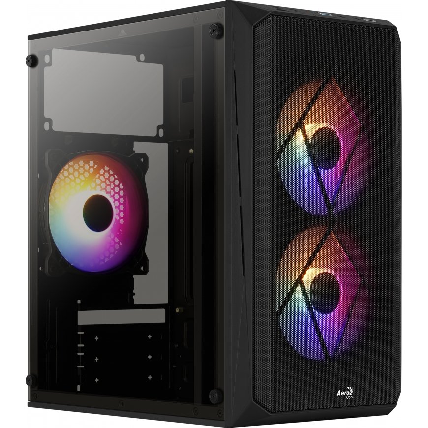 Aerocool CS107V2 tietokonekotelo Mini Tower musta