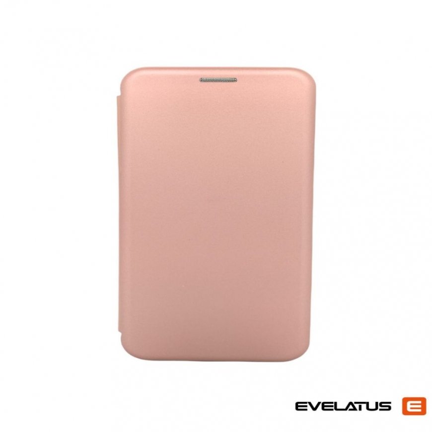 Samsung Galaxy A41 knygos dėklas rožinė auksinė