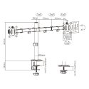 Gembird MA-D2-01 monitoriaus laikiklis arba stovas 81,3 cm (32") Stalas Juoda Gembird MA-D2-01 monitoriaus laikiklis arba stovas 81,3 cm (32") Stalas Juoda