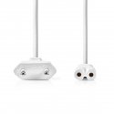 Nedis CEGL11040WT30 power cable White 3 m Power plug type C IEC 320 Nedis CEGL11040WT30 power cable White 3 m Power plug type C IEC 320