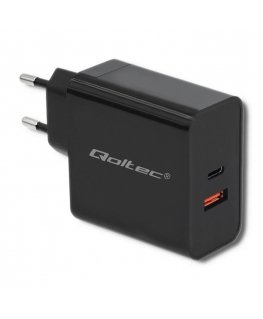 Qoltec 51716 toiteadapter ja vaheldi Hoonesisene 63 W Must