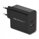 Qoltec 51716 toiteadapter ja vaheldi Hoonesisene 63 W Must