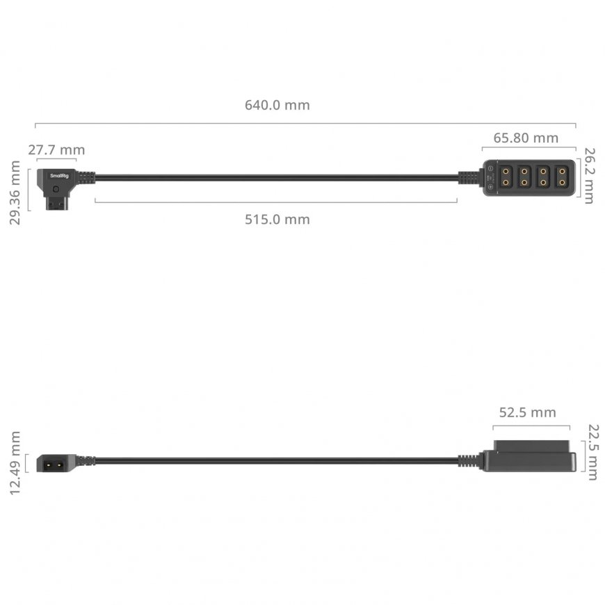 SmallRig 4831 maitinimo kabelis Juoda – 3