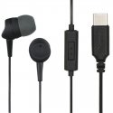 Hama 00184192 austiņas un brīvroku komplekts Vadu Ausīs Zvani / mūzika USB Veids-C Melns, Tumši pelē