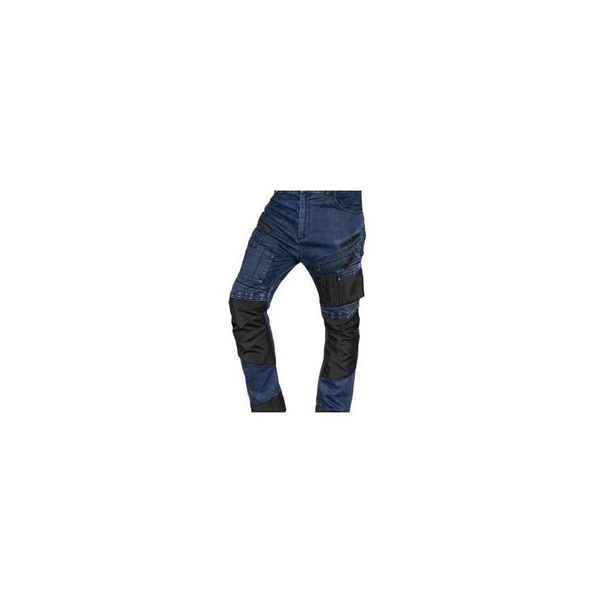 Neo Tools Work Pants DENIM, Oxford reinforcements, dark blue, size XS