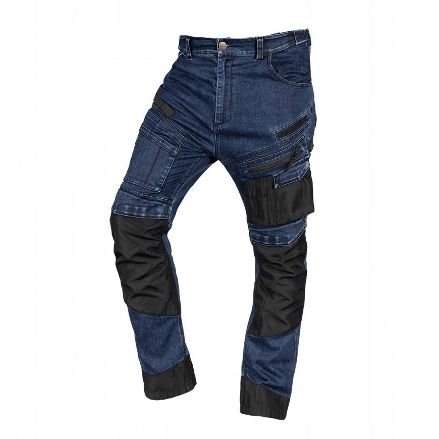 Neo Tools Work Pants DENIM, Oxford reinforcements, dark blue, size XS – 2