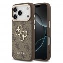 Apple iPhone 17 Pro Max PU nahk 4G metalllogo kuldne raam MagSafe kate pruun Apple iPhone 17 Pro Max PU nahk 4G metalllogo kuldne raam MagSafe kate pruun