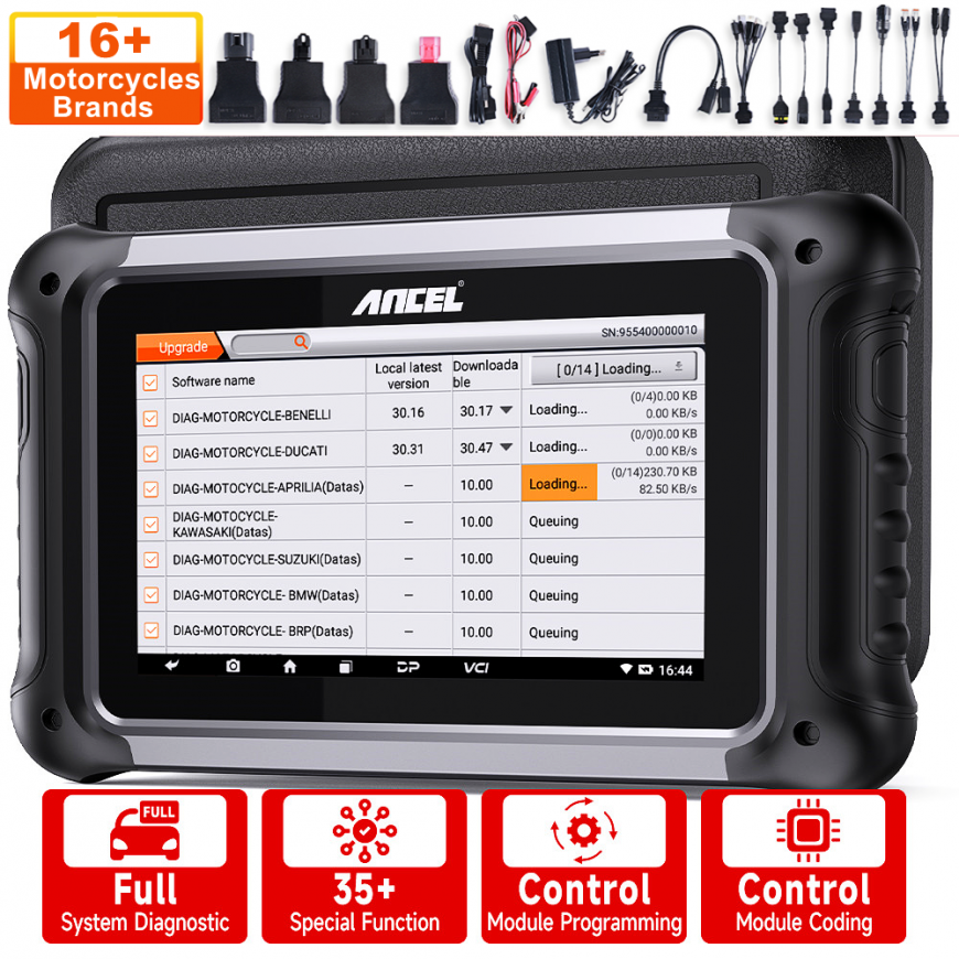 Ancel MT700 motorcycle diagnostic scanner