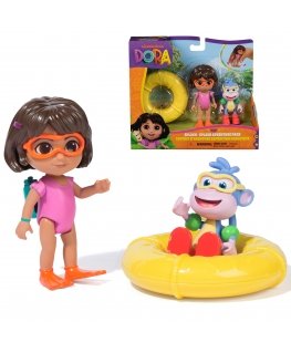 Dora, Splash-Splash Adventure Pack, with Dora & Boots Toy Figures & Accessories, Kids Toys for Girls & Boys Ages 3 and Up