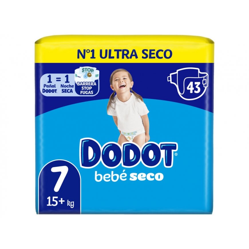 DODOT STAGES dydžio 7 sauskelnės 15-24 kg 43 vienetai – 2