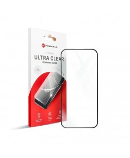 Forcell Ultra Clear stikls - Xiaomi Redmi 14C melnā krāsā