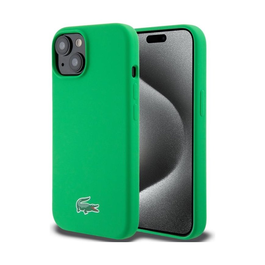 Lacoste šķidra silikona mikrošķiedras krokodila logo MagSafe vāciņš iPhone