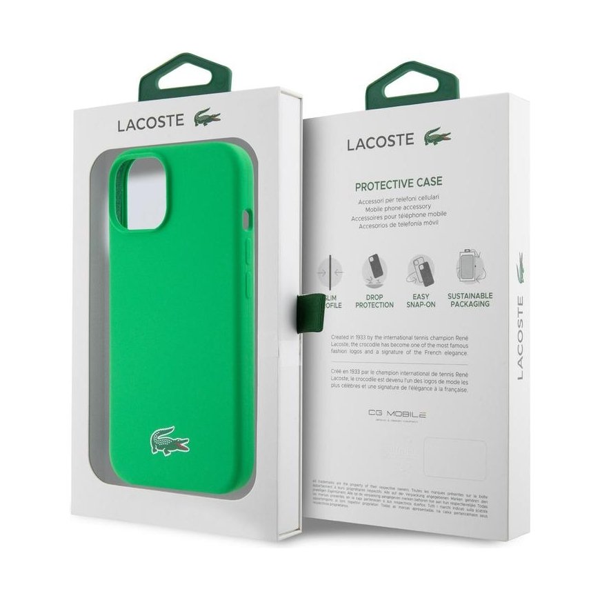 Lacoste vedelik silikoon mikrokiud krokodillilogo MagSafe kate iPhone'ile – 2
