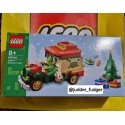 40746 Ziemassvētku vecīša piegādes kravas auto 40746 Ziemassvētku vecīša piegādes kravas auto