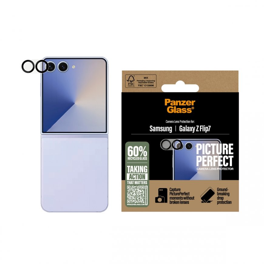 PanzerGlass ® PicturePerfect Camera Lens Protector Samsung Galaxy Z Flip7 Skaidri ekrano apsauga 1 v – 2