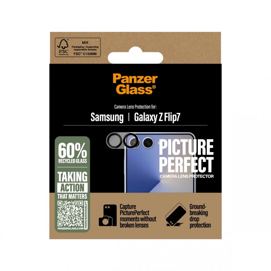 PanzerGlass ® PicturePerfect Camera Lens Protector Samsung Galaxy Z Flip7 – 3