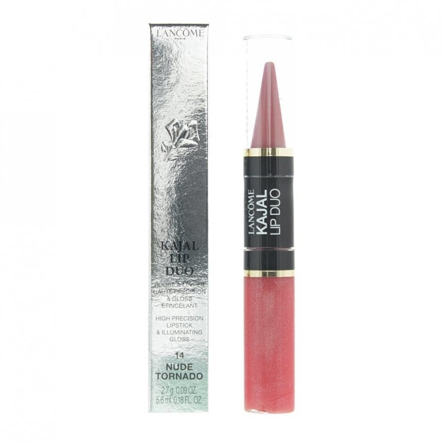 Lancome, Lip Kajal Duo, Duo, Liquid Lipstick, 14, Nude Tornado – 2