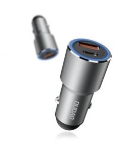 DUDAO R4PQ Car Charger 22.5W Universāls Pelēks Cigāru šķiltavas Ātrā uzlāde Auto