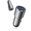 DUDAO R4PQ Car Charger 22.5W Universalus Pilka Cigarų pridegiklis Spartusis įkrovimas Automatinis DUDAO R4PQ Car Charger 22.5W Universalus Pilka Cigarų pridegiklis Spartusis įkrovimas Automatinis