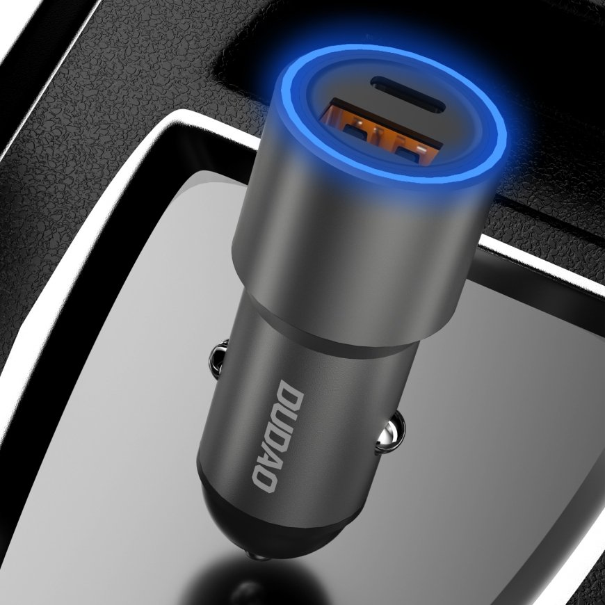 DUDAO R4PQ Car Charger 22.5W Universal Grey Cigar lighter Fast charging Auto – 4