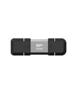 Silicon Power SP256GBUC3C51V1S USB flash drive 256 GB USB Type-A / USB Type-C 3.2 Gen 1 (3.1 Gen 1) Black, Silver
