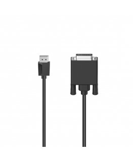 Hama 00200713 vaizdo kabelio adapteris 1,5 m DisplayPort DVI Juoda