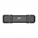 Silicon Power DS72 USB-muisti 250 GB USB Type-A / USB Type-C 3.2 Gen 2 (3.1 Gen 2) musta