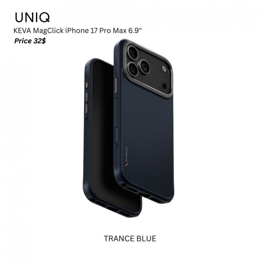 UNIQ Keva ümbris iPhone 17 Air Magclick laadimiseks must – 2