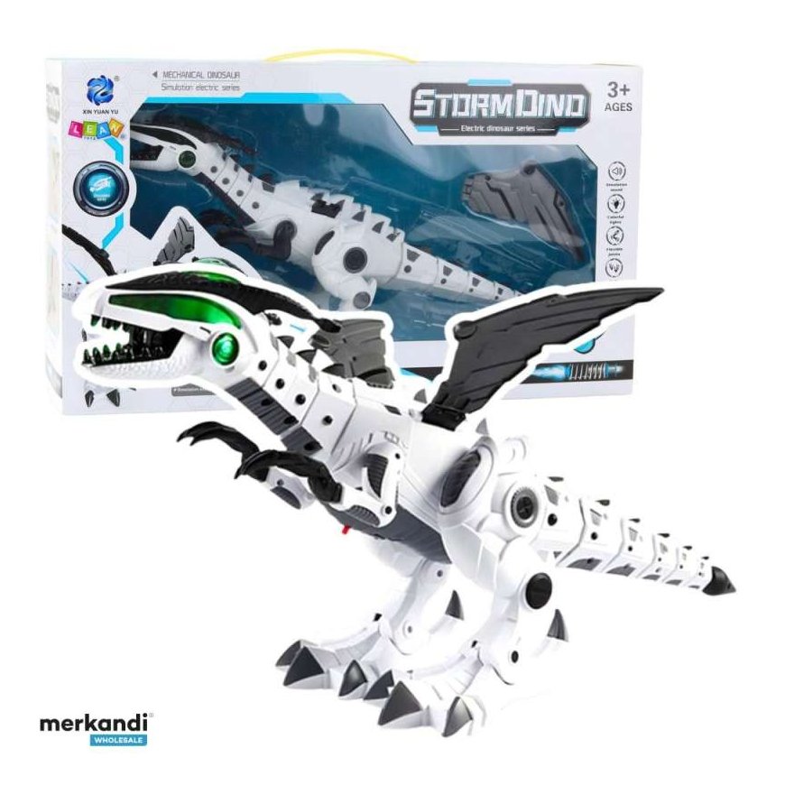 Lean Toys Dinosaur Robot with Lights and Sounds, 47x17x10 cm