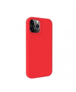 Чехол Apple iPhone 12 / 12 Pro Premium Magsafe Soft Touch из силикона красного цвета