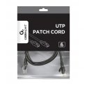 Gembird PP6U-1.5M/BK networking cable Black Cat6 U/UTP (UTP)