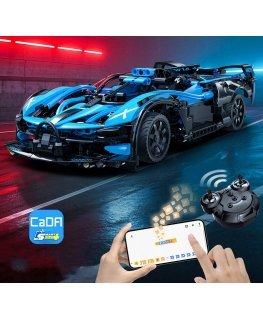 CaDA building blocks "Racer" remote-controlled racing car "Bluefire Spectre" sports car, 421 pieces, RC