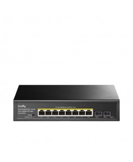 Cudy GS1008PS2 tīkla pārslēgs Nepārvaldīts Gigabit Ethernet (10/100/1000) Power over Ethernet (PoE) Melns