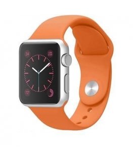 Apple silikonā josla Apple Watch 44mm / 42mm oranžā krāsā
