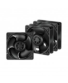 ARCTIC S12038-4K - 3 Pack Arvuti korpus Ventilaator 12 cm Must 3 tk