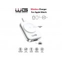 WG - Charging magnetic device with USB-C for Apple Watch, white and silver WG - Charging magnetic device with USB-C for Apple Watch, white and silver