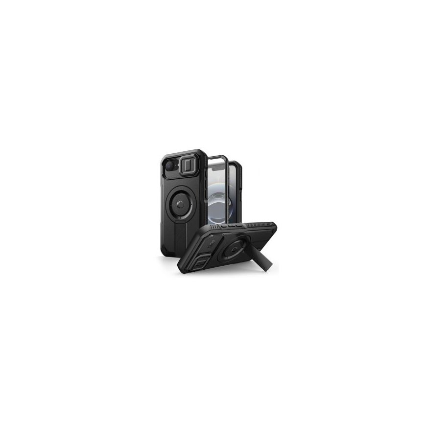 TECH-PROTECT KEVLAR AURA MAGSAFE CASE FOR IPHONE 16E Black – 2
