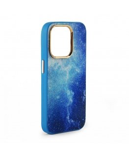 Apple iPhone 13 Print Desire Customized Diamonds Case Blue