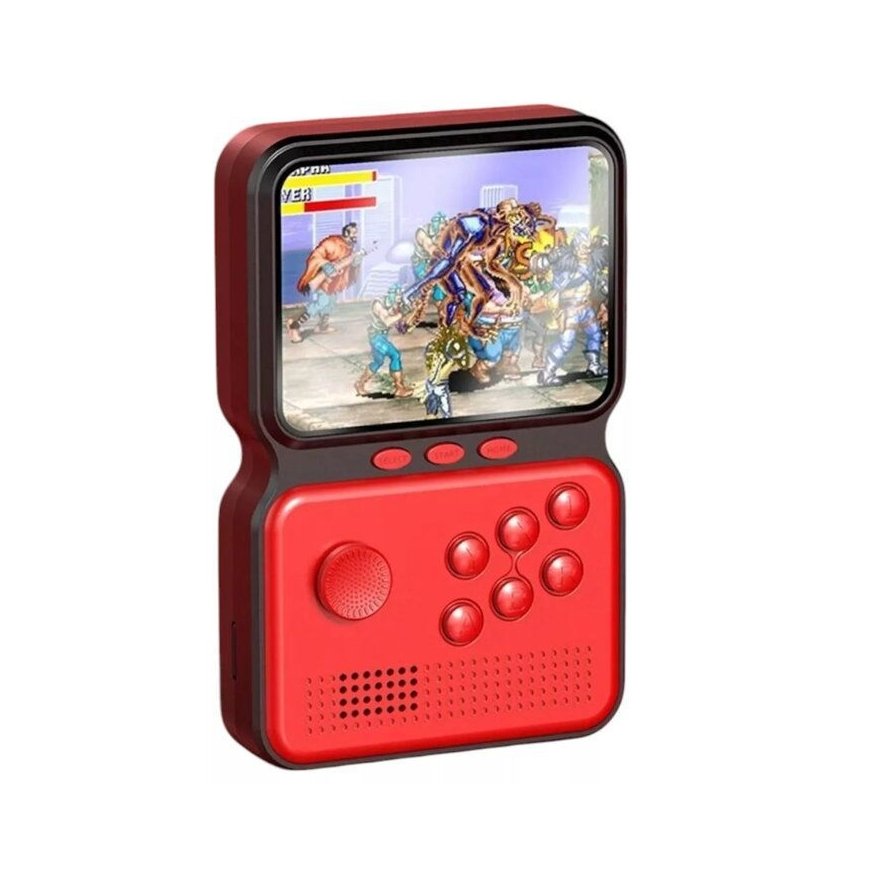 M3 16bit Portable Retro Game console with 900 games 3'' HD LCD / TV RCA cable Red