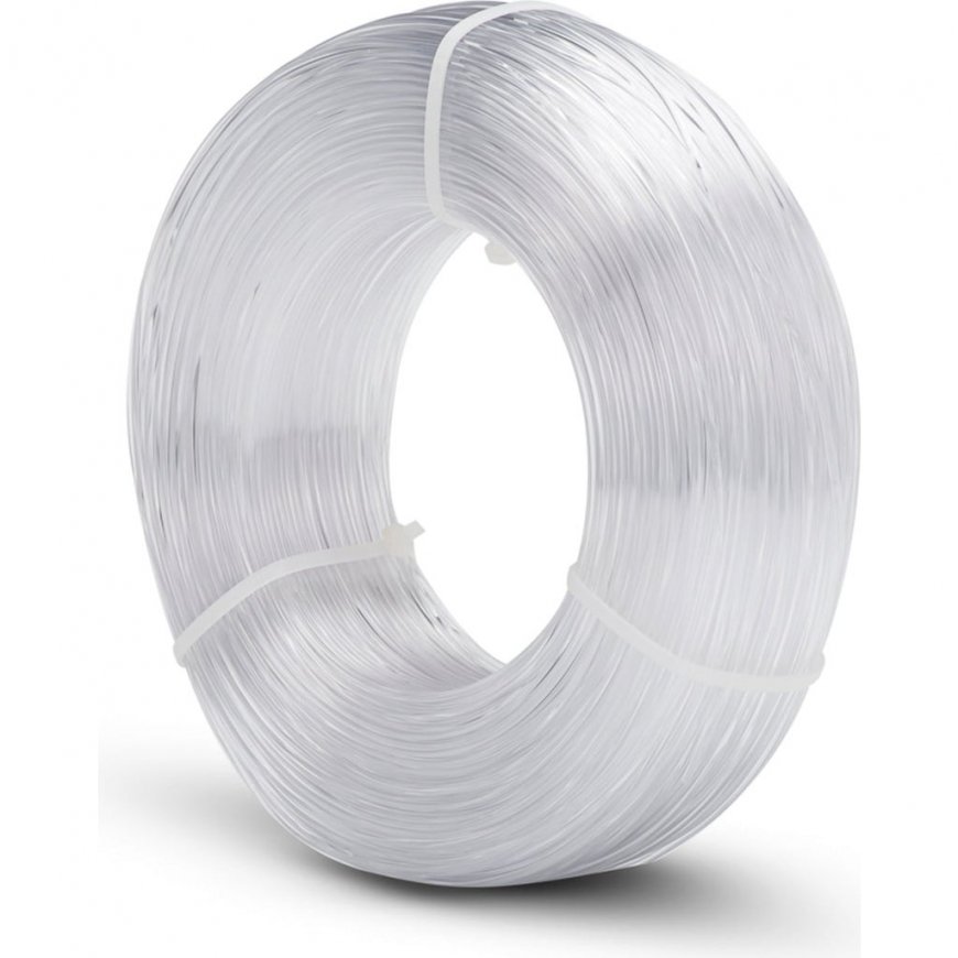 Plastikas Fiberlogy Refill Easy PETG – 1,75 mm – 0,85 kg – puhdas kirkas – 2
