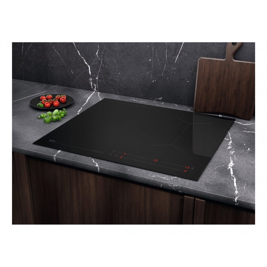 AEG TO64IB00IB Juoda Įmontuoti 60 cm Indukcinė viryklė, padalyta į sritis 4 zone(s) – 3