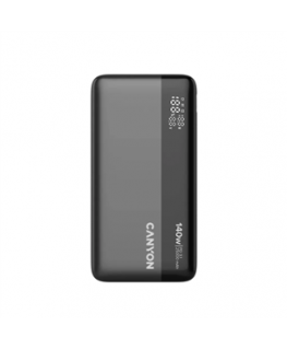 Power bank Canyon 25000mAh 140W LCD, Tumma harmaa