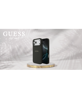 Чехол Guess Grained Ring MagSafe для iPhone 17 Pro Max черный