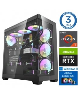 INTOP AQUA Ryzen 7 9800X3D 64GB DDR5 1TB SSD M.2 NVME+2TB RTX5080 16GB WIN11