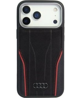Audi R8 Aito Nahka MagSafe -kuori iPhone 17 Pro Max musta