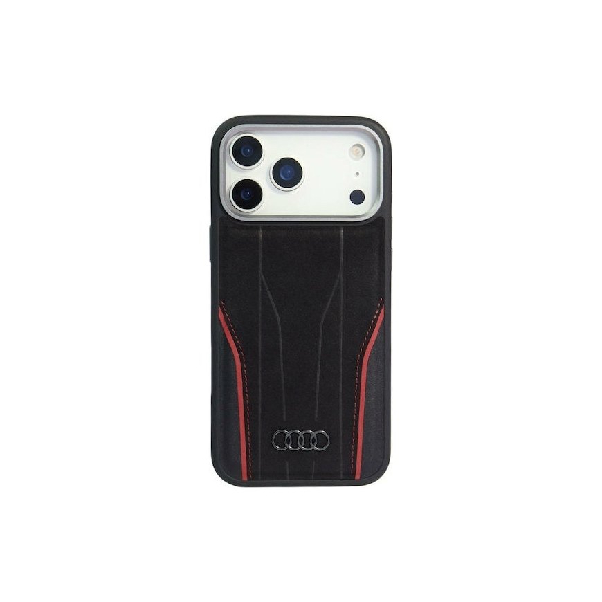 Audi R8 ehtne nahk MagSafe iPhone 17 Pro Max jaoks must
