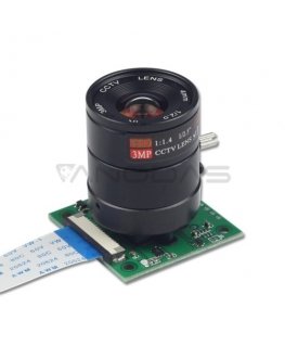 Kamera ArduCam Sony IMX219 8MPx su CS laikikliu, naktinis matymas su objektyvu LS-2718, skirtas Raspberry Pi