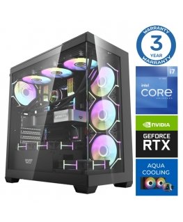 INTOP AQUA i7-14700F 64GB DDR5 1TB SSD M.2 NVME+2TB RTX5080 16GB ilman-OS