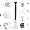 Вентилятор-колонна Lovio LVTF101N24C-WH AirWave белый