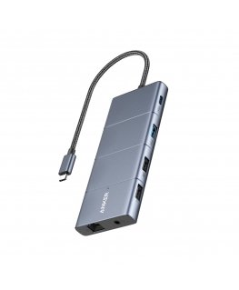 Anker Innovations A83880A1 sąsajos šakotuvas C tipo USB 10000 Mbit/ai Pilka